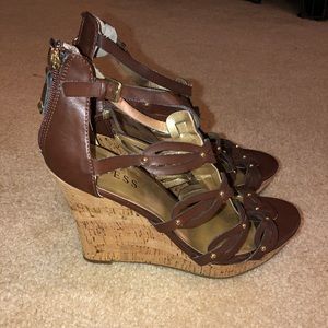 Guess cork wedges